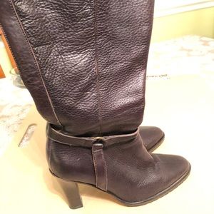 J. Crew Leather Chocolate Brown Boots